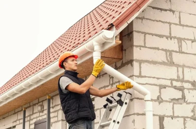 Pose et remplacement de gouttières à Loudrefing